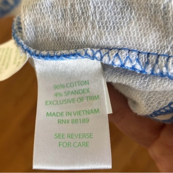 Lilly Pulitzer Clarke Blue and White V- neck Dress - Picture 4 of 6